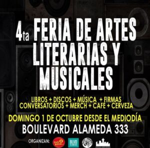 Cuarta feria de artes literarias y musicales, organizada por Santiago Ander Editorial