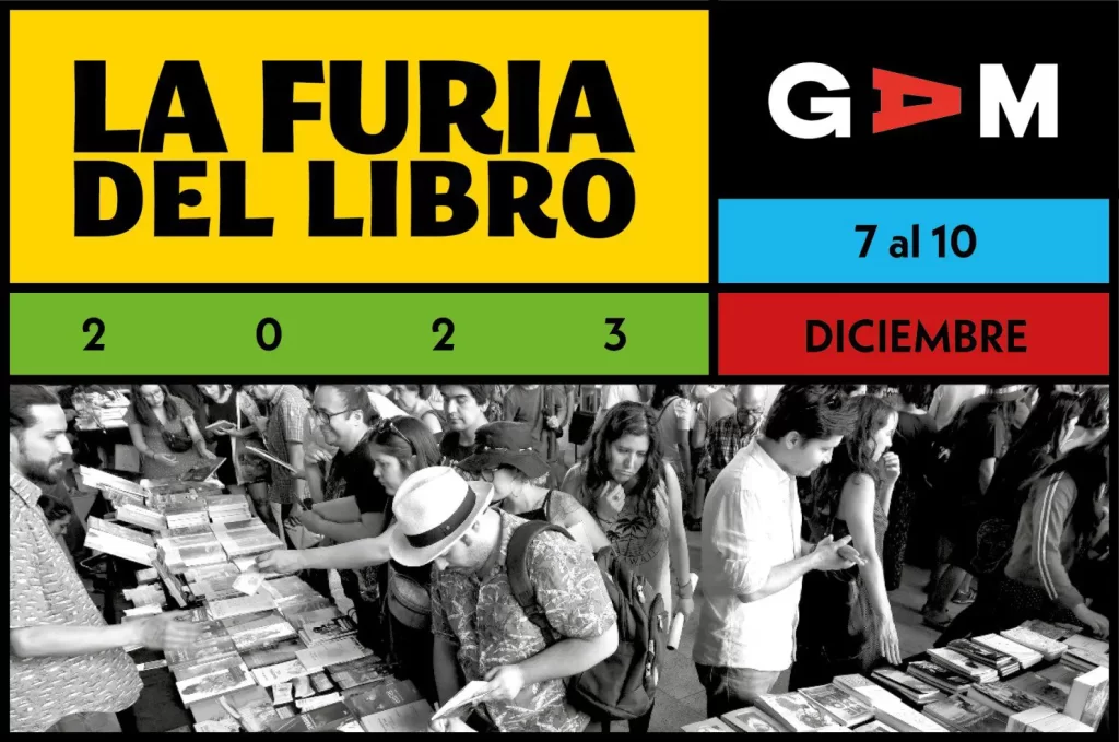 Afiche feria La Furia del Libro de diciembre del 2023