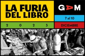 Afiche feria La Furia del Libro de diciembre del 2023