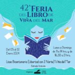 afiche promocional de la Feria del Libro de Viña del Mar
