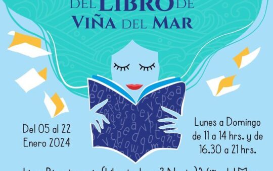 afiche promocional de la Feria del Libro de Viña del Mar